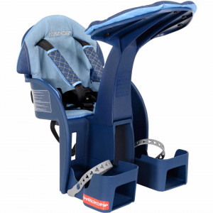 Scaun bicicleta copii SafeFront Deluxe, Pozitie montare Centru, 15 Kg si Casca Protectie XS 44-48 Penguin WeeRide WR10SKPG - Img 6