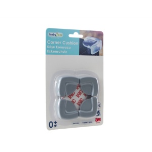 Set 4 protectii pentru colturi mobila BabyJem, gri - Img 5