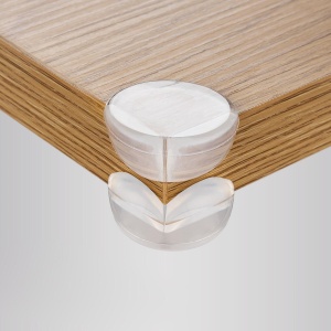 Set 4 protectii universale pentru colturi, din plastic transparent, cu banda adeziva, rezistente la muscaturi, fara PVC, Reer 82049 - Img 6