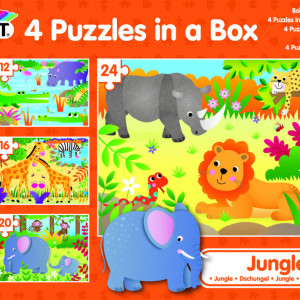 Set 4 puzzle-uri Jungla (12, 16, 20, 24 piese) - Img 4