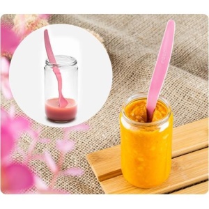 Set 5 lingurite hranire bebelusi, flexibile, cu maner anatomic, 3+ luni, Reer BabySpoon 23022 - Img 3