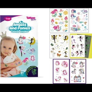 Set 51 tatuaje temporare tip autocolante Zane si Ponei Tytoo KOPXX1800017 - Img 5