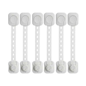 Set 6 sisteme de siguranta multifunctionale reglabile 23.3 cm, cu lacat Iso Trade MY6843 - Img 2