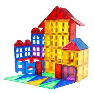 Set de constructie magnetic 3D - 100 piese - Img 2