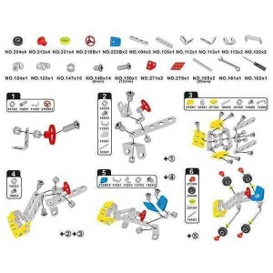 Set de Constructie Metalic Vehicule Metal 3D Toi-Toys TT43212Z - Img 7
