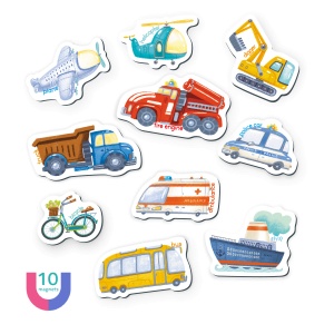 Set magnetic - Invat mijloacele de transport in lb. engleza - Img 2