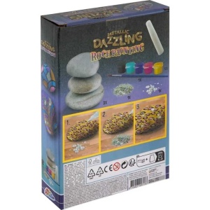 Set pictura pe pietre Metallic Dazzling 11 piese Grafix GR200057 - Img 2