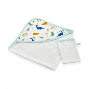 Set prosop si manusa de baie 72x72 cm BabyJem (Model: Zoo) - Img 2