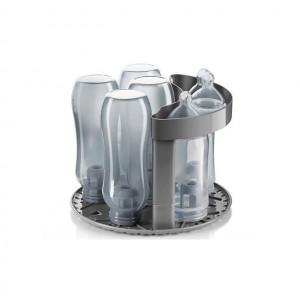 Sterilizator biberoane cu abur fierbinte in 10 minute, oprire automata, capacitate 6 biberoane, gri, VapoMat S, Reer 36021 - Img 4