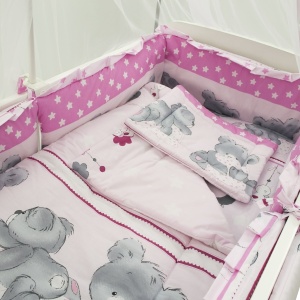 Baldachin MyKids Standard Imprimat Mare Teddy Hug Roz - Img 2