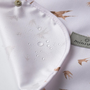 Baveta bebelusi 2 in 1 Miniware Catch & Cover, Golden Swallow - Img 3