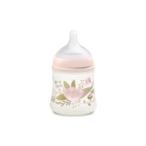 Biberon 150 ml tetina fiziologica SX Pro cu debit lent Roz Gold Premium - Img 2