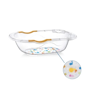 Cadita transparenta cu dop de scurgere, Babyjem - Img 2