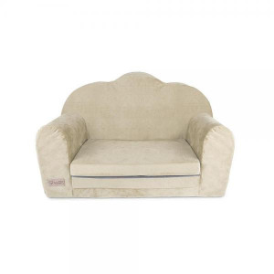 Canapea extensibila Klups catifea beige V110 - Img 2