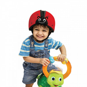 Casca protectie bebelusi cu spuma flexibila, ultrausoara, reglabila, 7-24 luni, rosie, SafeHead Baby Ladybird, SHB001 - Img 3