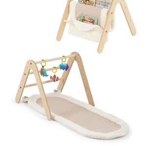 Centru activitati Montessori 2in1 - loc de joaca si biblioteca Gimy, MamaToyz