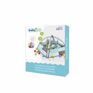 Centru de joaca cu bile BabyJem Toy Ball Play Mat - Img 7