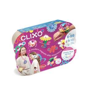 Clixo® joc magnetic de construit - Bijuterii colorate (28 piese) - Img 6