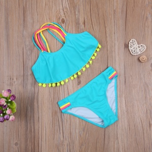 Costum de baie cu ciucuri din 2 piese Drool - Img 5