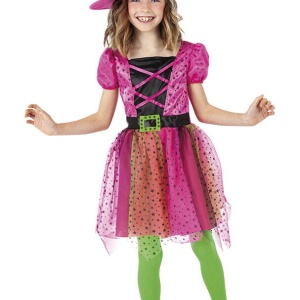 Costum de carnaval - Vrajitoare superstar (roz)