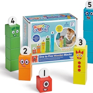 Cuburi din lemn Numberblocks - De la 1 la 5