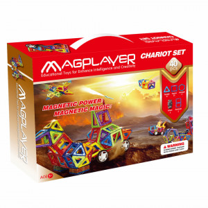 Joc de constructie magnetic - 40 piese - Img 2
