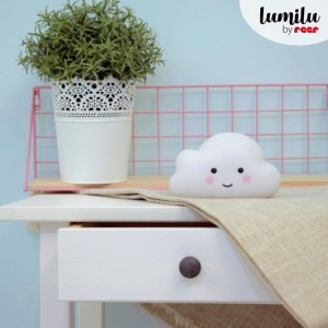 Lampa de veghe cu LED, cu oprire cronometrata, forma nor, alba, Lumilu Sweet Dreams Cloud, Reer 52250 - Img 5