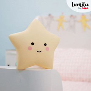 Lampa de veghe cu LED, cu oprire cronometrata, forma stea, galbena, Lumilu Sweet Dreams Star, Reer 52265 - Img 4