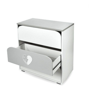 Mobilier Camera copii Si Bebelusi KLUPS NEL HEART Alb Gri - Img 3