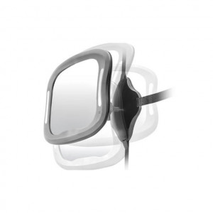 Oglinda de siguranta auto cu LED pentru monitorizare bebelusi, prindere pe tetiera, Reer BabyView 86101 - Img 5