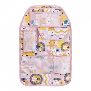 Organizator BabyJem pentru scaun auto Jungle (Culoare: Roz) - Img 2