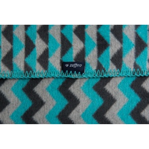 Paturica bebelusi Bumbac Zigzag 75x100 Womar Zaffiro AN-KBZ-01 - Img 3