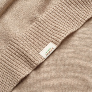 Paturica cu ursulet pentru nou nascut, 100% bumbac organic, TeddyBear, BabyCosy, maro - Img 6