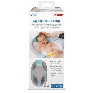 Plasa de baie pentru cadita bebelusului MyHappyBath Sling, reglabila, fara BPA, 0+ luni, Reer 76072 - Img 2