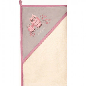 Prosop de baie cu gluga imprimeu velur 80 x 80 cm Womar Zaffiro AN-OW-01 - Img 6