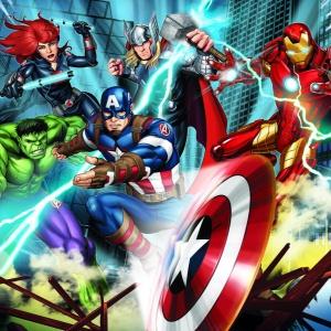 Puzzle de colorat - Avengers (48 de piese) - Img 2
