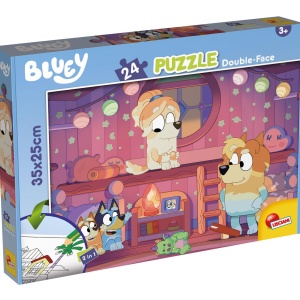 Puzzle de colorat - Bluey si ora de povesti (24 piese)