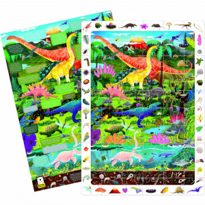 Puzzle Dinozauri 60 piese, 48x68cm Banana Panda BP49112 - Img 3