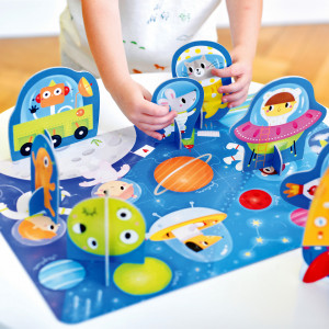 Puzzle educativ - Descopera Spatiul, 20 piese, 48x32cm Banana Panda BP49043 - Img 6