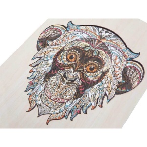 Puzzle Lemn Maimuta, 133 piese, 30x22.5 cm Grafix GR400073 - Img 7