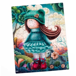 Puzzle Little doll with a horse, 23x30 cm, 120 piese De.tail DT100-03 - Img 3