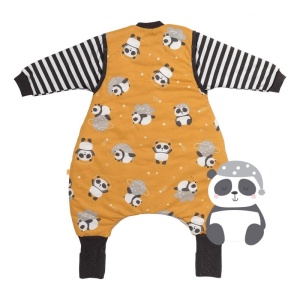 Sac de dormit cu picioruse si maneca lunga detasabila Panda 60 cm + manseta 1.0 Tog - Img 2