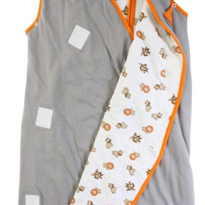 Sac de dormit multifunctional Grey Orange Zoo Animal Travel 0-3 luni 2.5 Tog - Img 2