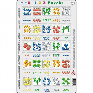 Set 12 Puzzle-uri 1-2-3, 25 Piese Larsen LRP46 - Img 3