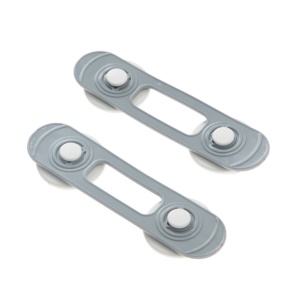 Set 2 mini sigurante universale pentru usi si dulapuri BabyJem, gri