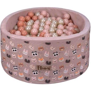 Set 200 Bile din Plastic Colorate, 7 cm Flumi FM3302911 - Img 12