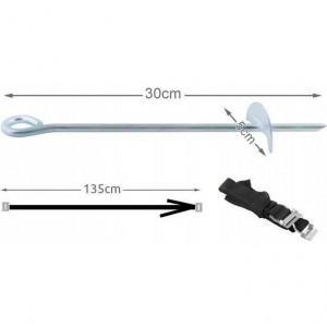 Set 4 ancore pentru trambulina Malatec MY2907 - Img 3