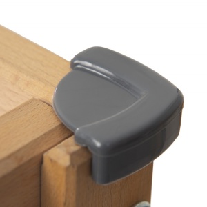 Set 4 protectii pentru colturi mobila BabyJem, antracit - Img 3