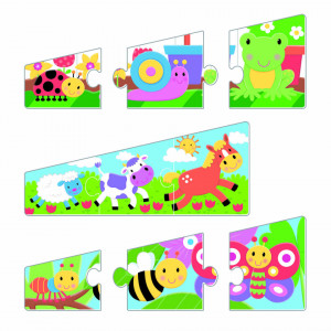 Set 6 puzzle - Animalute jucause (3 piese) - Img 3