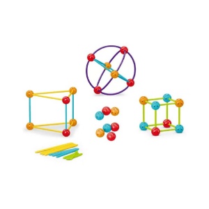 Set de constructie STEAM - Forme 3D (70 piese) - Img 2
